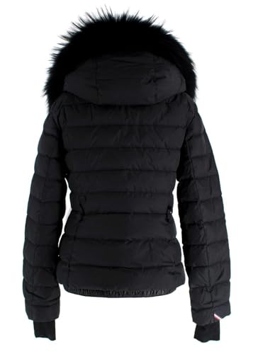 Moncler Secondhand Grenoble Beverley Skijacke mit Pelzbesatz