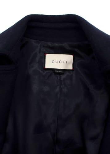 Gucci Secondhand Marineblauer Woll-Doppelreihiger Mantel