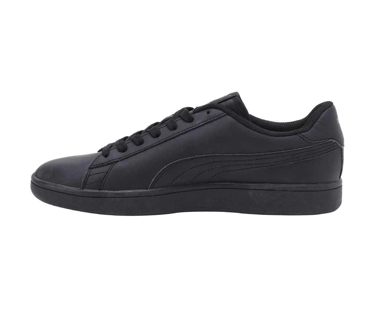 PUMA Unisex Puma Smash v2 L Low-Top, Puma Black-Puma Black, 47 EU