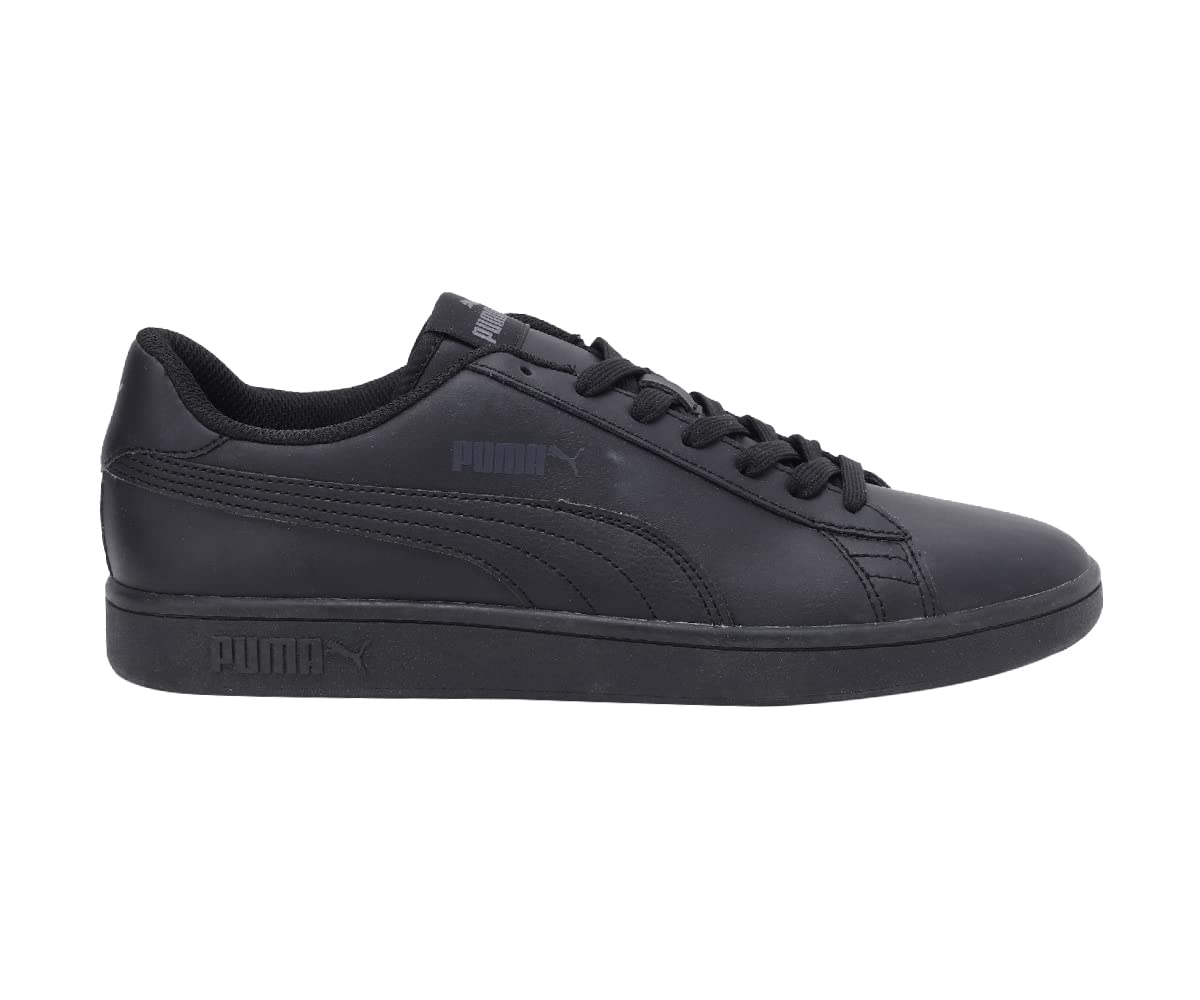 PUMA Unisex Puma Smash v2 L Low-Top, Puma Black-Puma Black, 47 EU