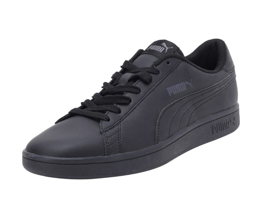 PUMA Unisex Puma Smash v2 L Low-Top, Puma Black-Puma Black, 47 EU