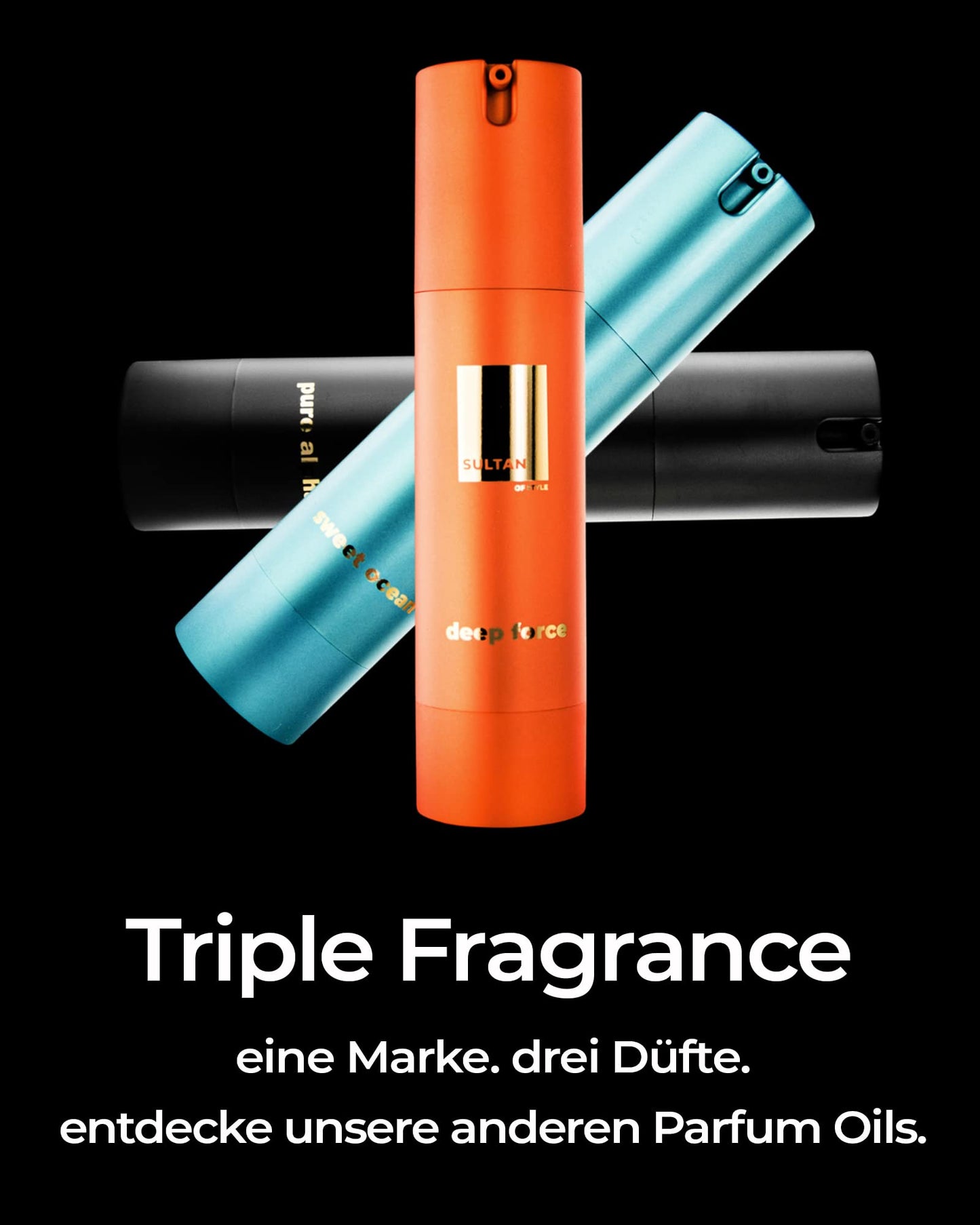 Sultan of Style Pure Alpha Parfum Oil Herren | Würziger & Frischer Duft | 100% Alkoholfrei | Pflegende Ätherische Öle | Geschenke für Männer