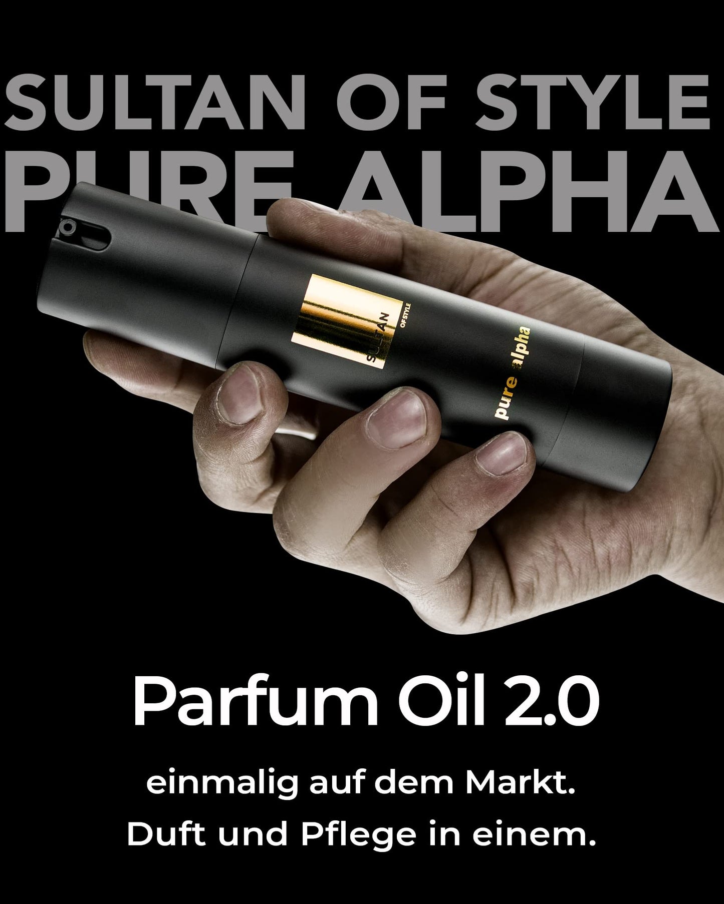 Sultan of Style Pure Alpha Parfum Oil Herren | Würziger & Frischer Duft | 100% Alkoholfrei | Pflegende Ätherische Öle | Geschenke für Männer