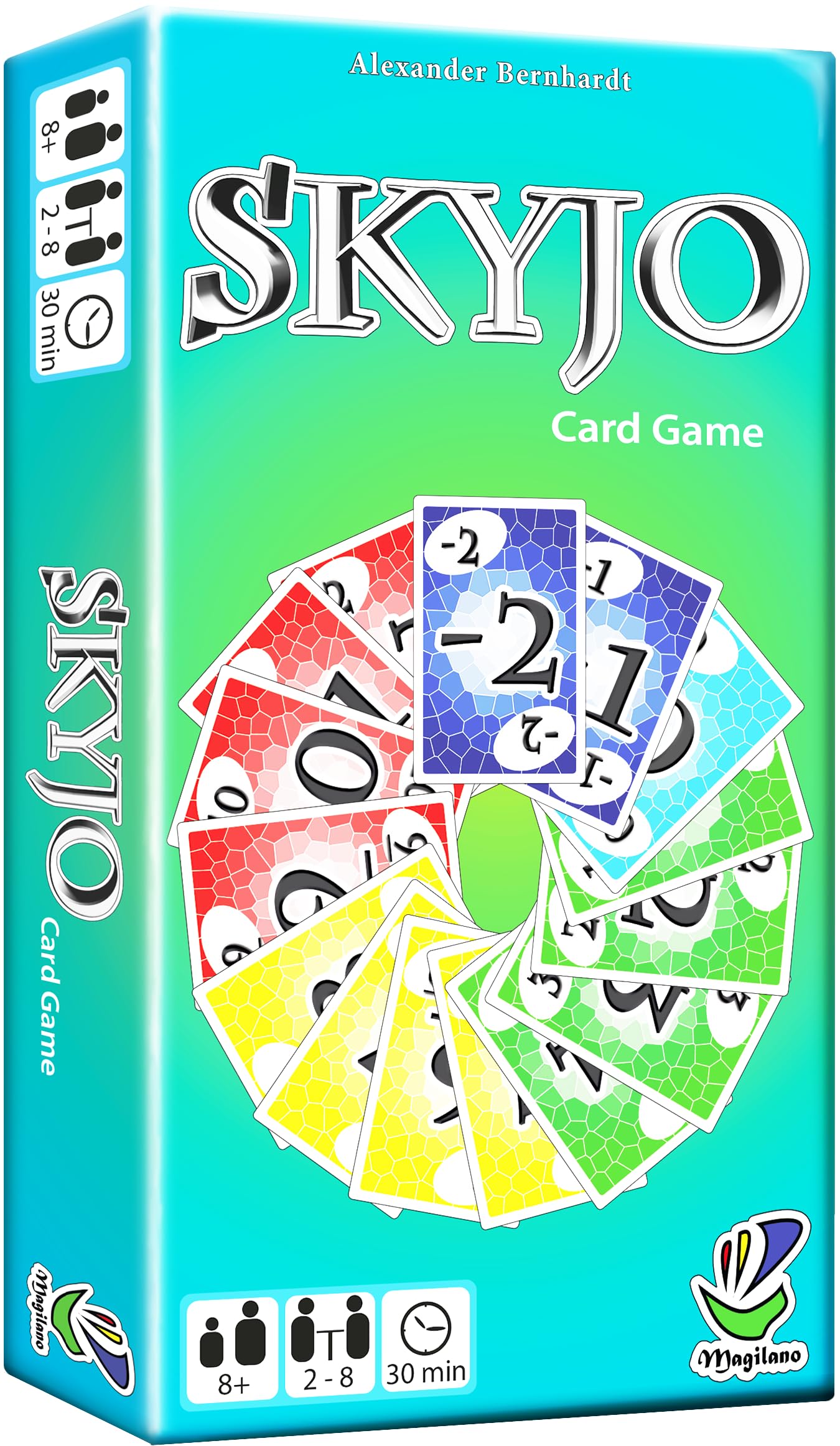 SKYJO, von Magilano - Das unterhaltsame Kartenspiel für Jung und Alt spaßige und amüsante Spieleabende im Freundes- und Familienkreis.